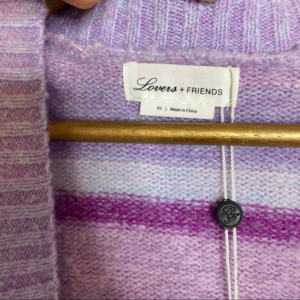Lovers & Friends- Purple Mary Sweater Cardigan XS - Picture 3 of 8